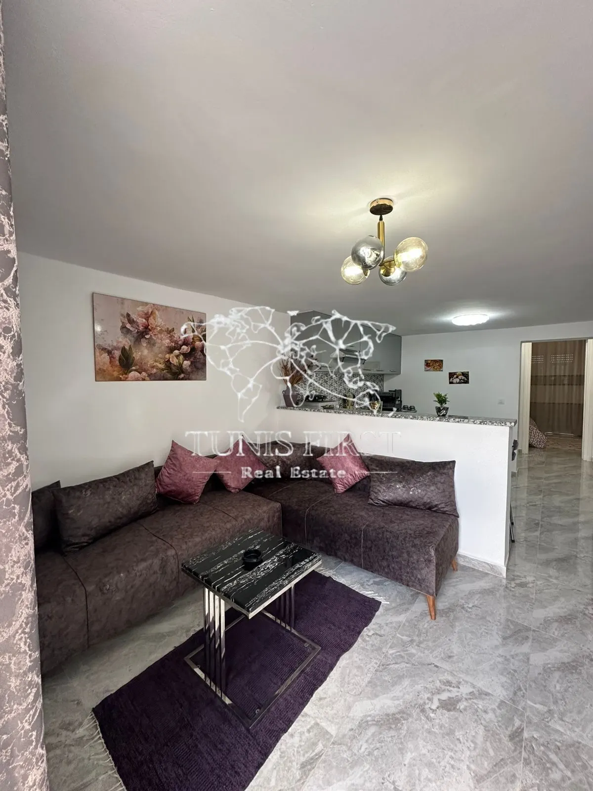 A louer Appartement meublé S+1 à La Marsa — La Marsa