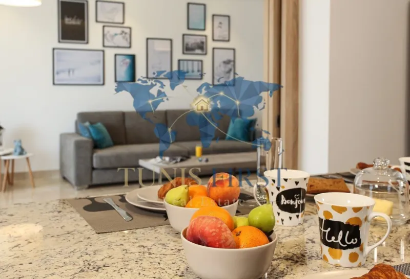 A louer Appartement S+2 Meublé à Gammarth — Gammarth