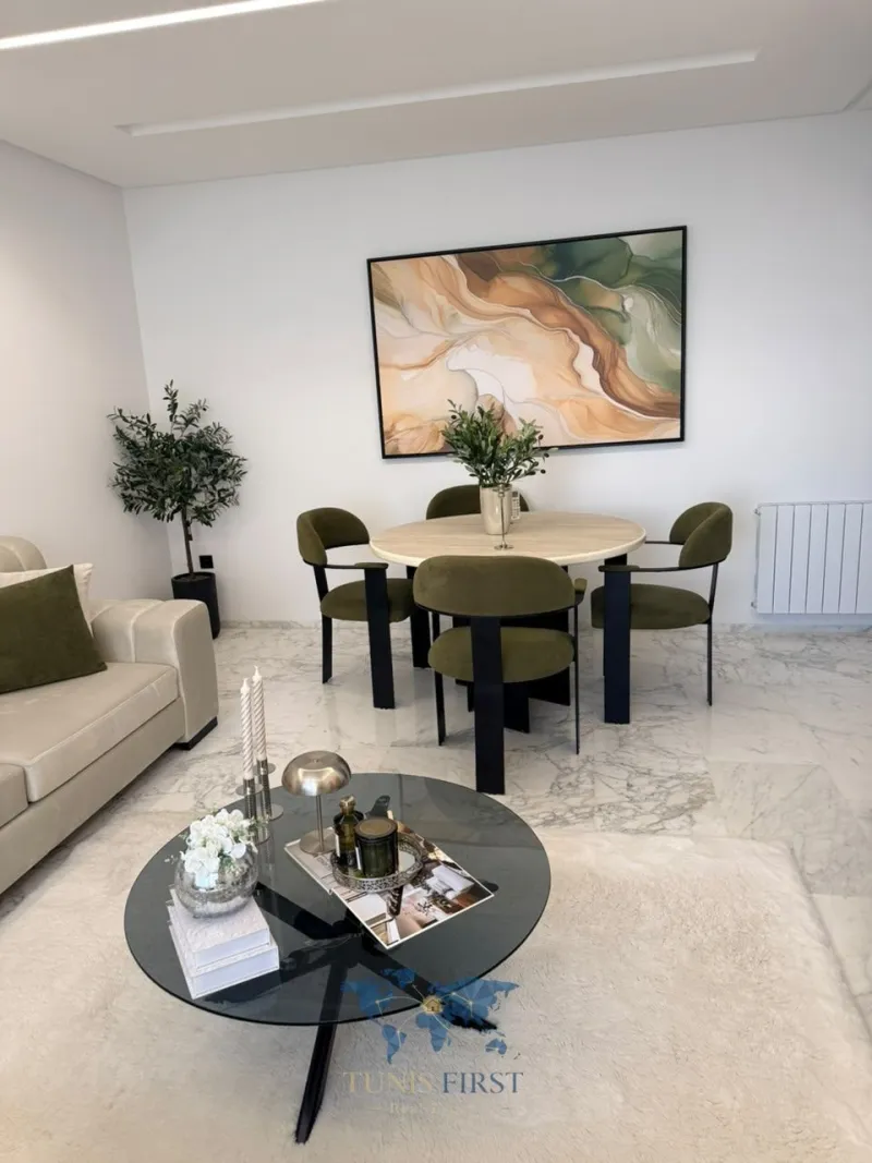 A louer Appartement S+1 Meublé aux  Jardins de Carthage — La Marsa