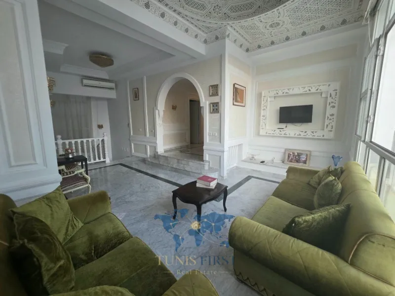 A Louer Appartement S+3 Meublé Style El Bey à Sidi Bou Saïd — Carthage