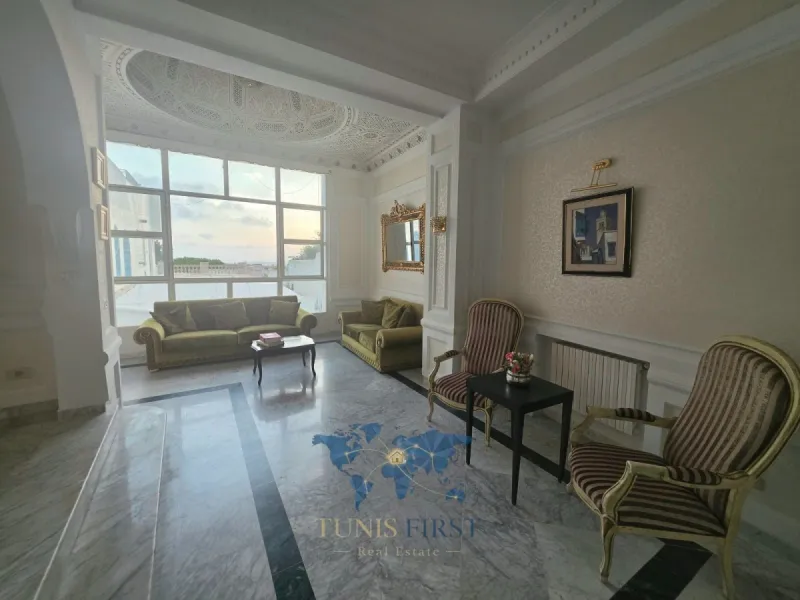 A Louer Appartement S+3 Meublé Style El Bey à Sidi Bou Saïd — Carthage
