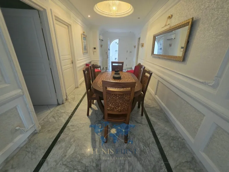 A Louer Appartement S+3 Meublé Style El Bey à Sidi Bou Saïd — Carthage