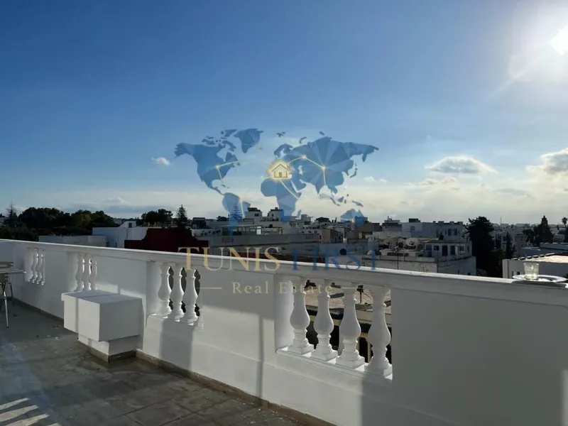 A vendre rooftop duplex S+2 avec terrasse — Marsa ville