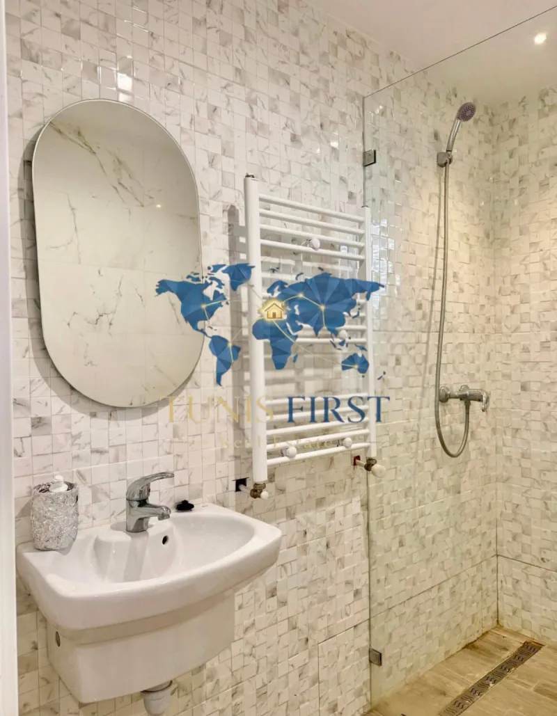 A louer appartement S+3 meublé à Gammarth avec vue mer — Gammarth