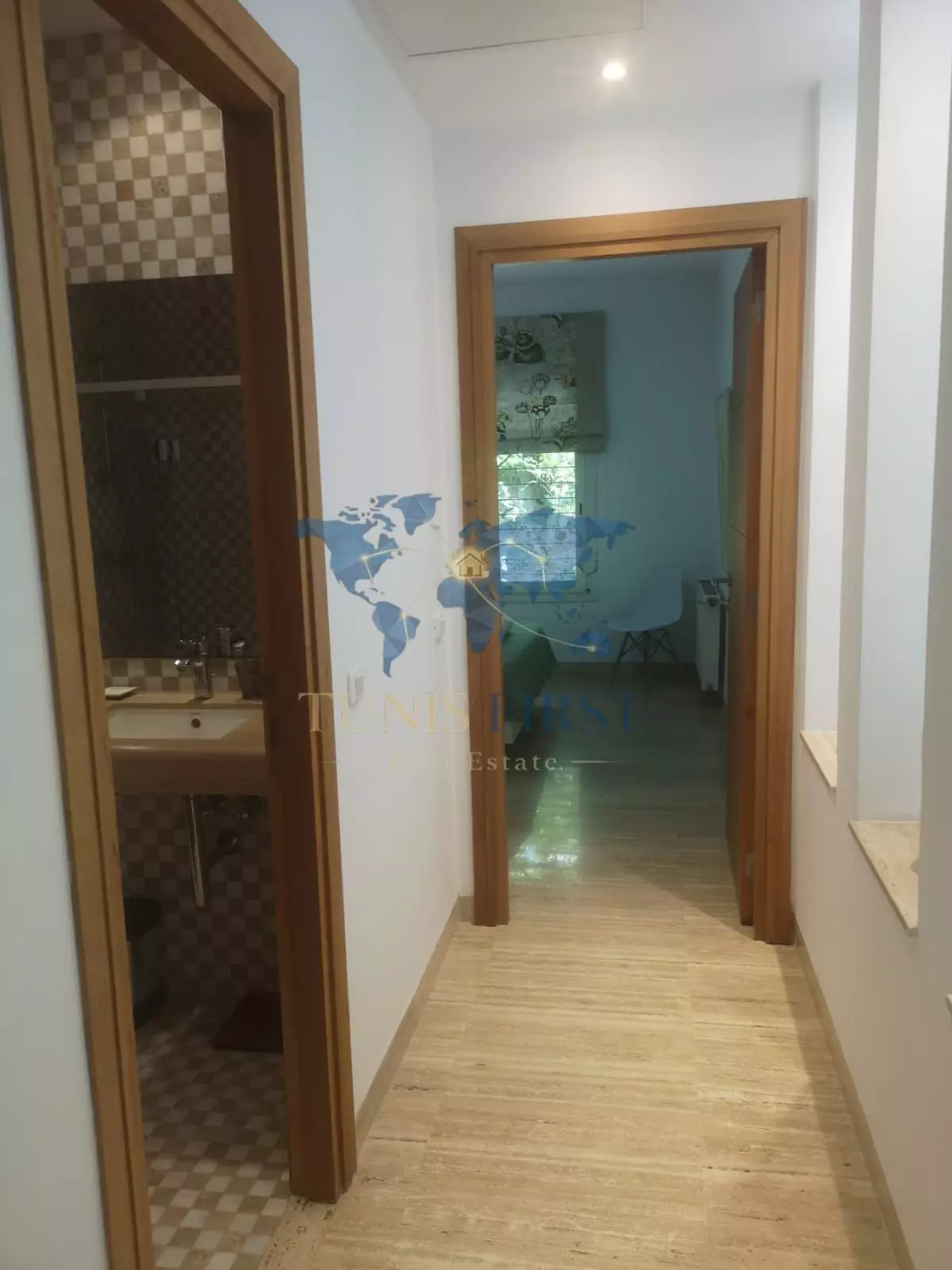 A louer S+1 meublé avec jardin à Marsa Nassim